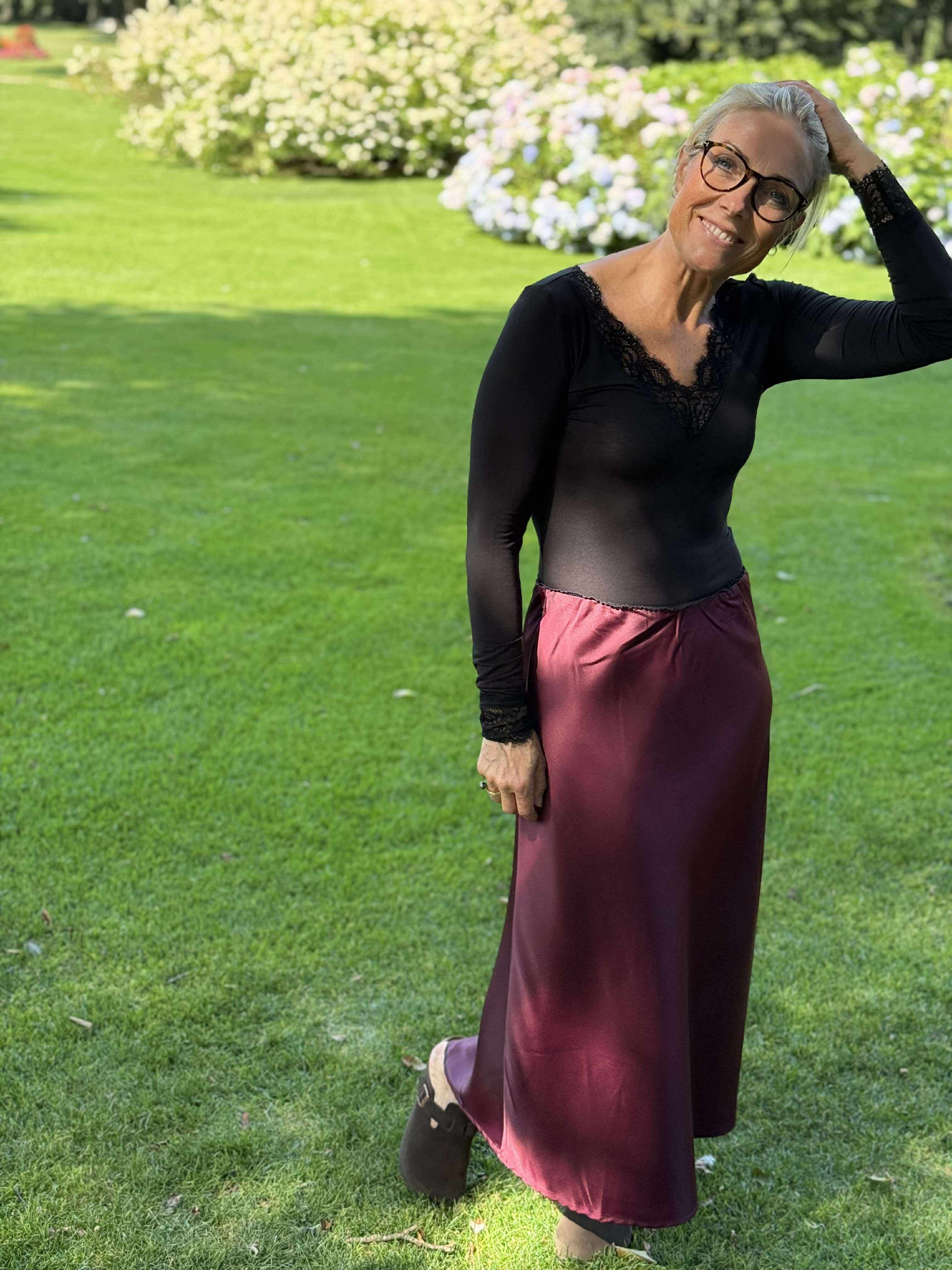 NMSANNI Midi Skirt - Windsor Wine